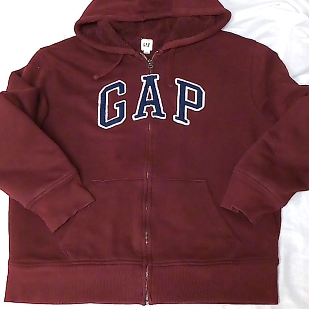 Gap Weatherized Hoodie..Sz L...Burgundy